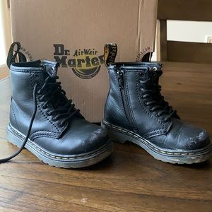 Toddler black Dr. Martens size 8